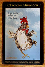 Load image into Gallery viewer, Metal sign - Chicken Wisdom
