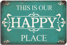 Load image into Gallery viewer, Metal sign - This is our Happy Place
