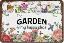 Load image into Gallery viewer, Metal sign - The Garden. My Happy Place
