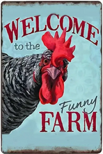 Load image into Gallery viewer, Metal sign - Welcome to the Funny Farm
