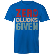 Load image into Gallery viewer, T-Shirt - Zero Clucks -plus sizes
