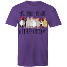 Load image into Gallery viewer, T-Shirt - I do need all these chickens! Plus sizes
