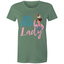 Load image into Gallery viewer, T-Shirt - Crazy Chicken Lady too - Women&#39;s
