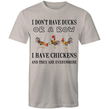 Load image into Gallery viewer, T-Shirt - Chickens Everywhere - plus sizes
