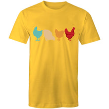 Load image into Gallery viewer, T-Shirt - 4 Chickens - plus sizes
