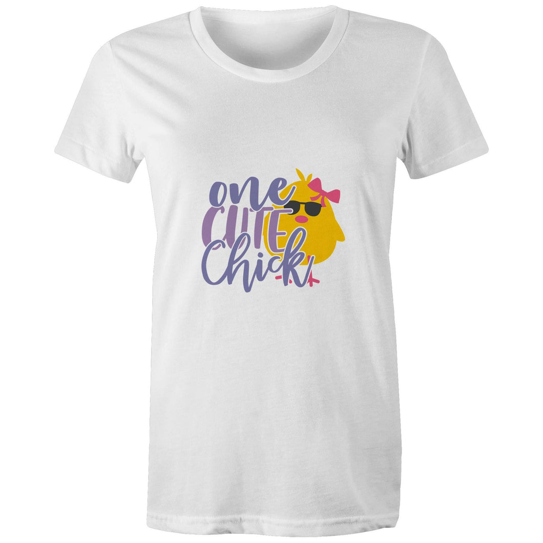 T-Shirt - One cute chick - Women's