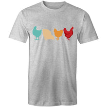 Load image into Gallery viewer, T-Shirt - 4 Chickens - plus sizes
