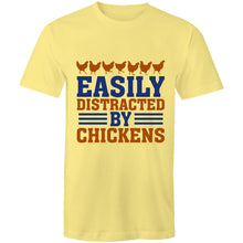 Load image into Gallery viewer, T-Shirt - Distracted by Chickens - plus sizes
