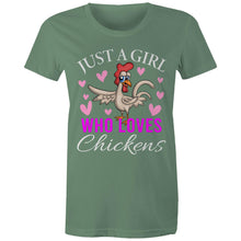 Load image into Gallery viewer, T-Shirt - Just a girl - Women&#39;s
