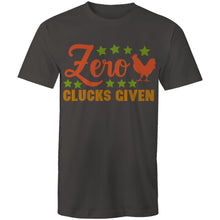 Load image into Gallery viewer, T-Shirt - Zero Clucks Given - plus sizes
