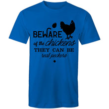 Load image into Gallery viewer, T-Shirt - Beware of the Chickens - plus sizes
