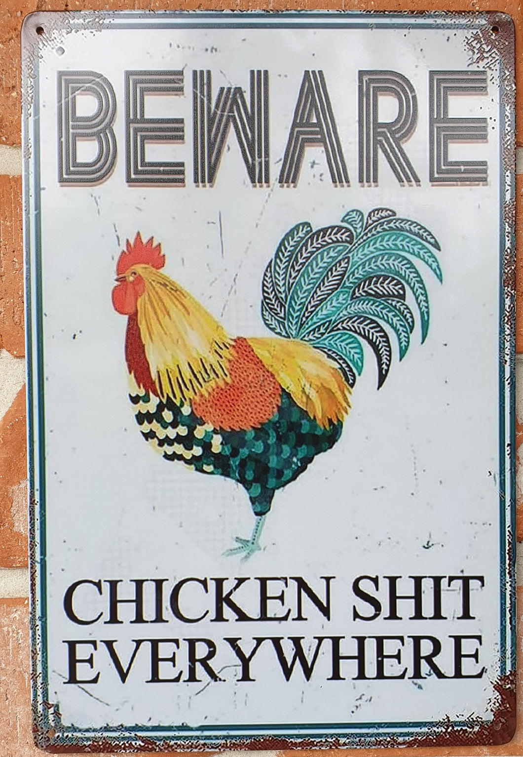 Metal sign - Beware