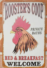 Load image into Gallery viewer, Metal sign - Rooster&#39;s Coop
