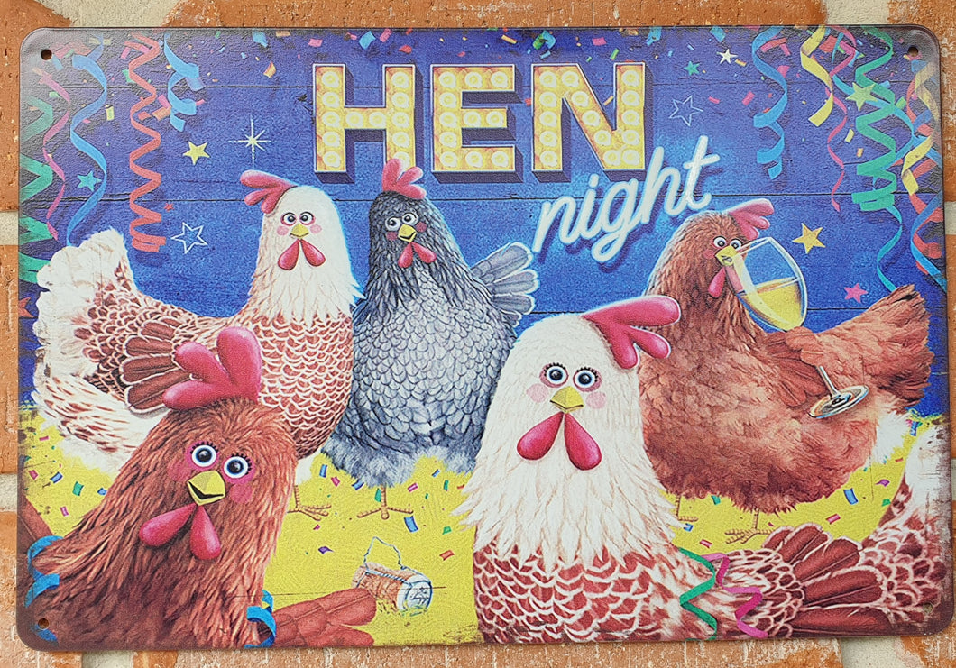 Metal sign - Hen Night