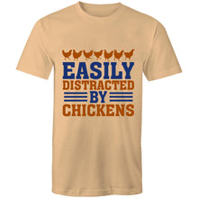 Load image into Gallery viewer, T-Shirt - Distracted by Chickens - plus sizes
