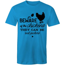 Load image into Gallery viewer, T-Shirt - Beware of the Chickens - plus sizes
