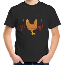 Load image into Gallery viewer, T-Shirt - Chicken Heartbeat - Kids Tee
