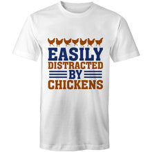 Load image into Gallery viewer, T-Shirt - Distracted by Chickens - plus sizes
