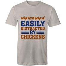 Load image into Gallery viewer, T-Shirt - Distracted by Chickens - plus sizes
