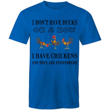 Load image into Gallery viewer, T-Shirt - Chickens Everywhere - plus sizes
