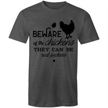 Load image into Gallery viewer, T-Shirt - Beware of the Chickens - plus sizes
