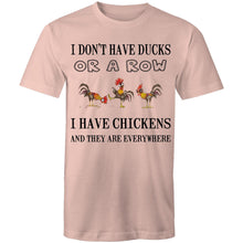 Load image into Gallery viewer, T-Shirt - Chickens Everywhere - plus sizes
