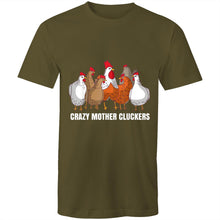 Load image into Gallery viewer, T-shirt - Crazy Mother Cluckers - plus sizes
