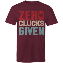 Load image into Gallery viewer, T-Shirt - Zero Clucks -plus sizes
