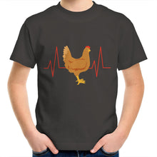 Load image into Gallery viewer, T-Shirt - Chicken Heartbeat - Kids Tee
