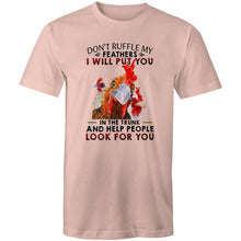 Load image into Gallery viewer, T-Shirt - Don&#39;t ruffle my feathers! - plus sizes
