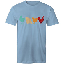 Load image into Gallery viewer, T-Shirt - 4 Chickens - plus sizes
