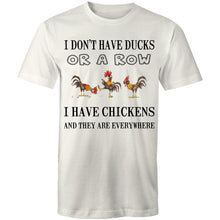 Load image into Gallery viewer, T-Shirt - Chickens Everywhere - plus sizes
