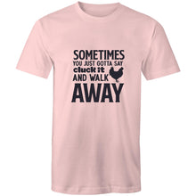 Load image into Gallery viewer, T-Shirt - Cluck It &amp; Walk Away - plus sizes
