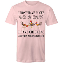 Load image into Gallery viewer, T-Shirt - Chickens Everywhere - plus sizes
