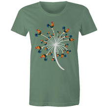 Load image into Gallery viewer, T-Shirt - Rooster Flower - Women&#39;s
