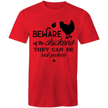 Load image into Gallery viewer, T-Shirt - Beware of the Chickens - plus sizes
