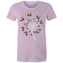 Load image into Gallery viewer, T-Shirt - Rooster Flower - Women&#39;s
