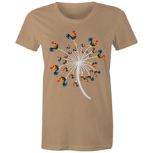 Load image into Gallery viewer, T-Shirt - Rooster Flower - Women&#39;s
