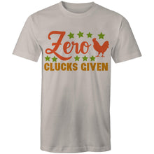 Load image into Gallery viewer, T-Shirt - Zero Clucks Given - plus sizes
