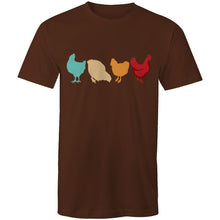 Load image into Gallery viewer, T-Shirt - 4 Chickens - plus sizes
