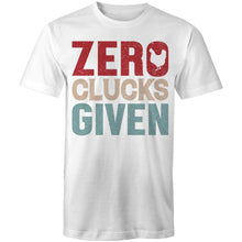 Load image into Gallery viewer, T-Shirt - Zero Clucks -plus sizes
