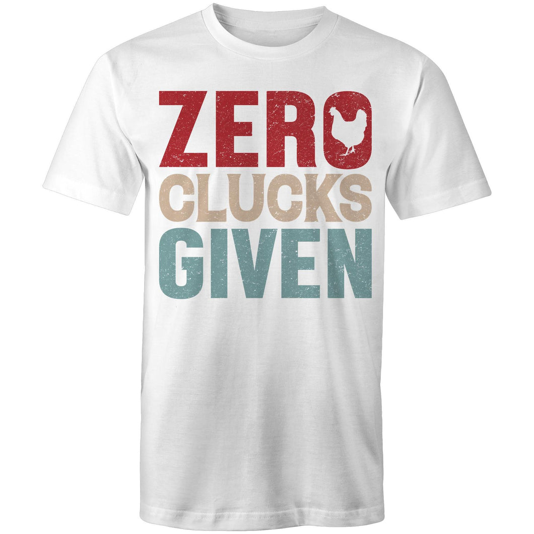 T-Shirt - Zero Clucks -plus sizes