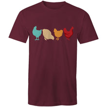 Load image into Gallery viewer, T-Shirt - 4 Chickens - plus sizes
