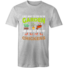 Load image into Gallery viewer, T-Shirt - Garden &amp; Hang Out With Chickens - plus sizes
