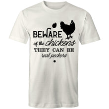 Load image into Gallery viewer, T-Shirt - Beware of the Chickens - plus sizes
