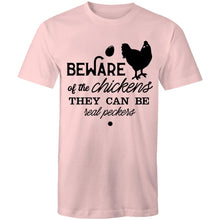 Load image into Gallery viewer, T-Shirt - Beware of the Chickens - plus sizes
