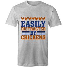 Load image into Gallery viewer, T-Shirt - Distracted by Chickens - plus sizes
