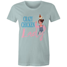 Load image into Gallery viewer, T-Shirt - Crazy Chicken Lady too - Women&#39;s
