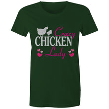 Load image into Gallery viewer, T-Shirt - Crazy Chicken Lady - Women&#39;s
