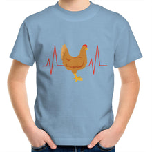 Load image into Gallery viewer, T-Shirt - Chicken Heartbeat - Kids Tee
